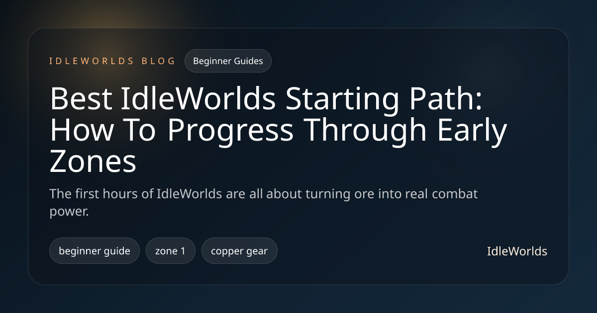 Best IdleWorlds Starting Path: How To Progress Through Early Zones ...